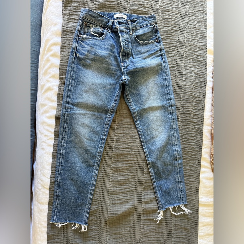 Moussy Women's Blue Ankle Jeans
